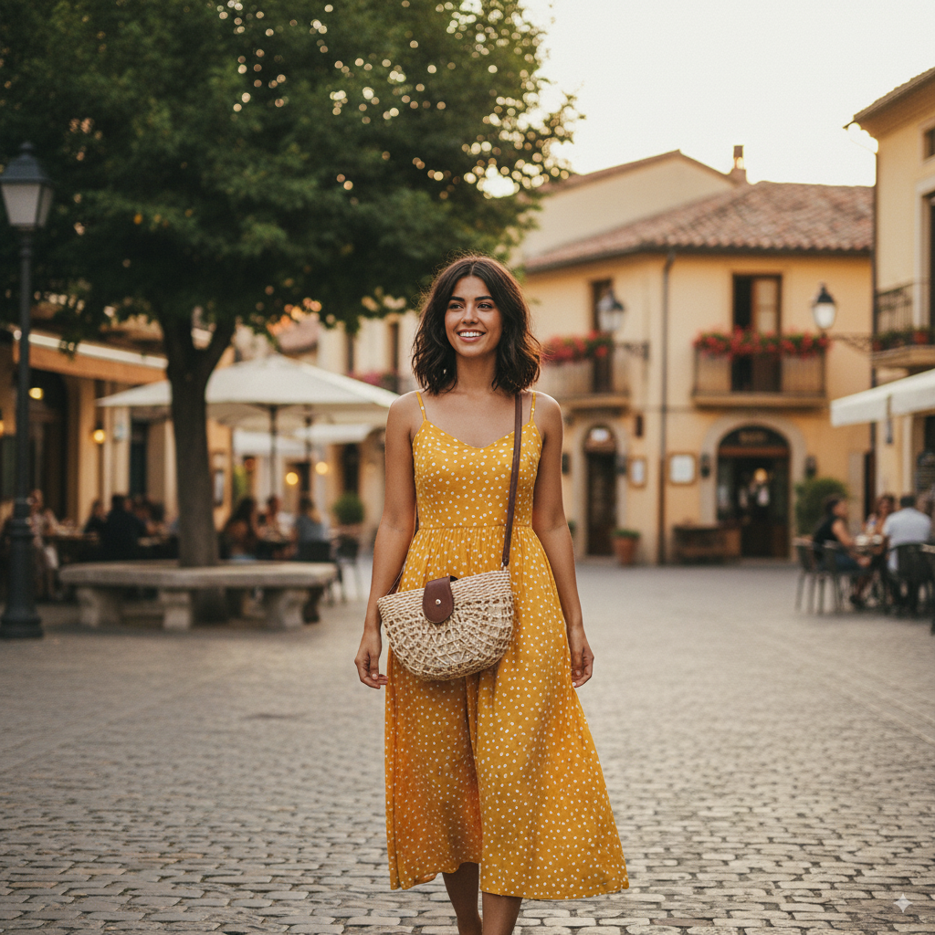 Virginie | Wicker Half Moon Bag