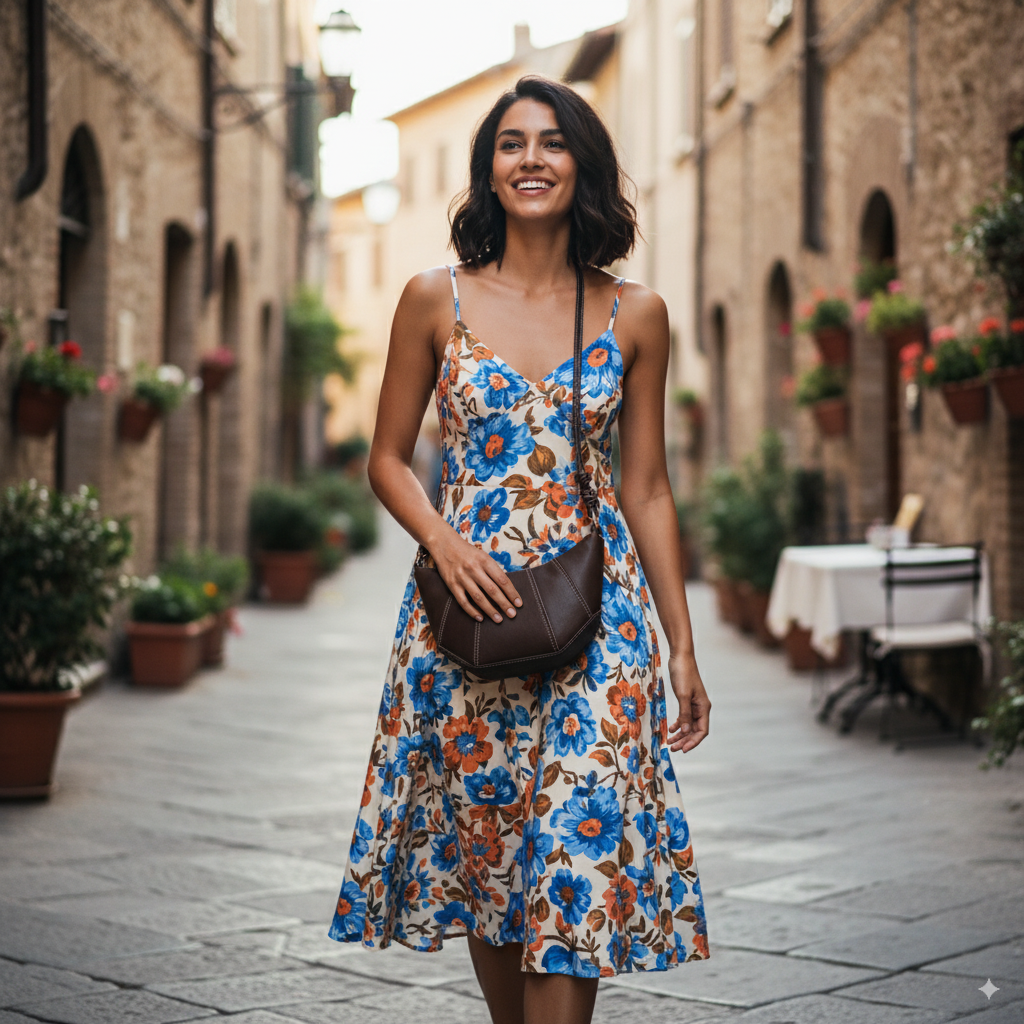 Valentine | Suede crescent crossbody bag