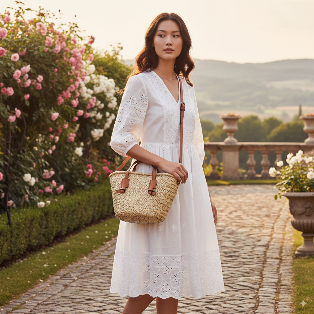Carla | Wicker shoulder bag