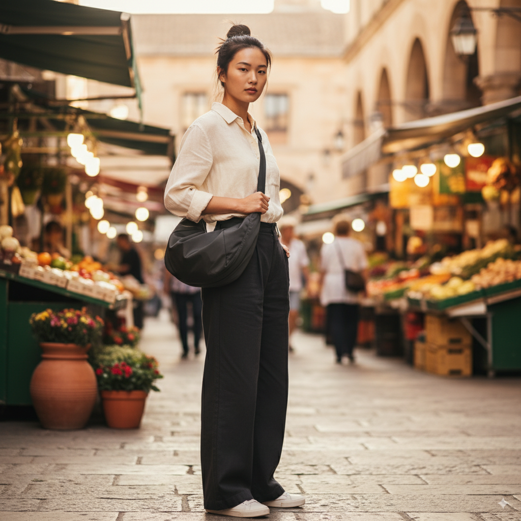 Béatrice | Crescent Crossbody Bag