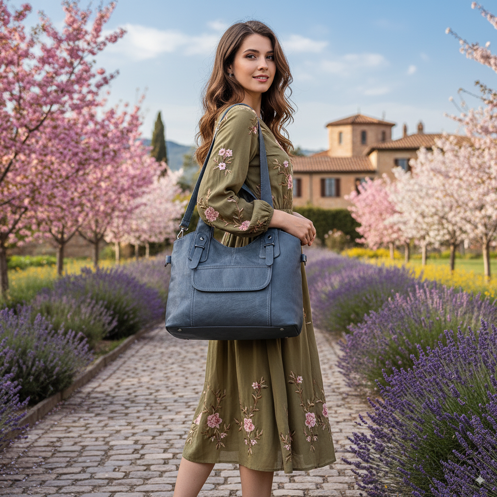 Solène | Blue Vintage crossbody bag