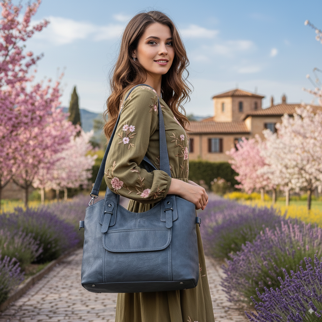 Solène | Blue Vintage crossbody bag