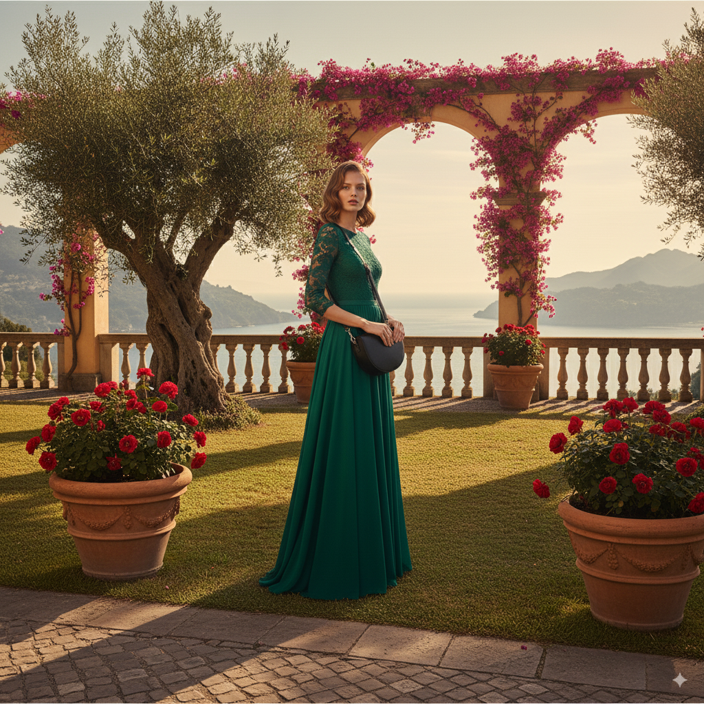 Coralie | Brown Crescent Crossbody Bag