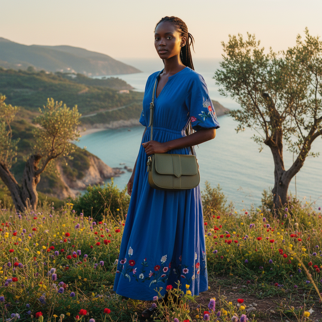 Hortense | Khaki Crossbody Shoulder Bag