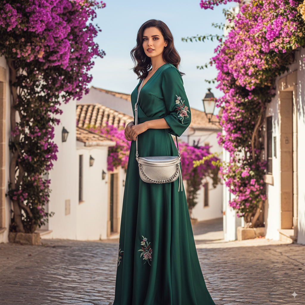 Estelle | Silver crossbody belt bag