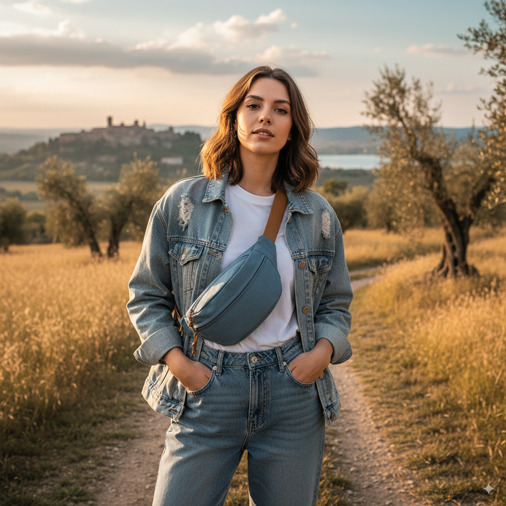 Yasmina | Denim Crossbody Bag