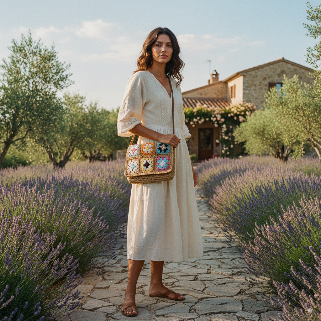 Denise | Straw Crossbody Bag