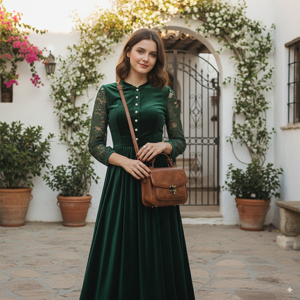 Gabrielle | Vintage Brown Crossbody Bag