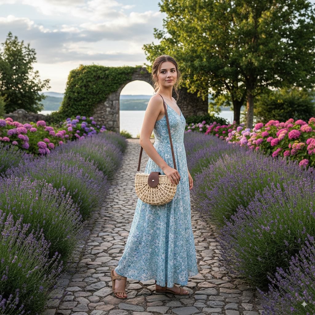 Aurore | Straw Crescent Crossbody Bag