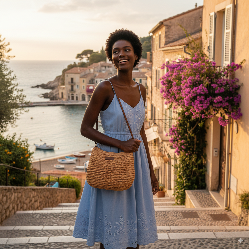 Katia | Mini Straw Crossbody Bag