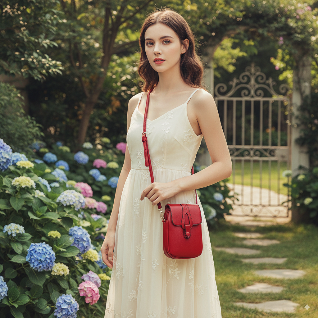 Yamina | Mini Red Crossbody Bag