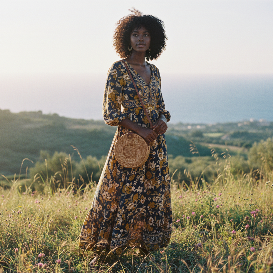 Lauriane | Mini straw crossbody bag