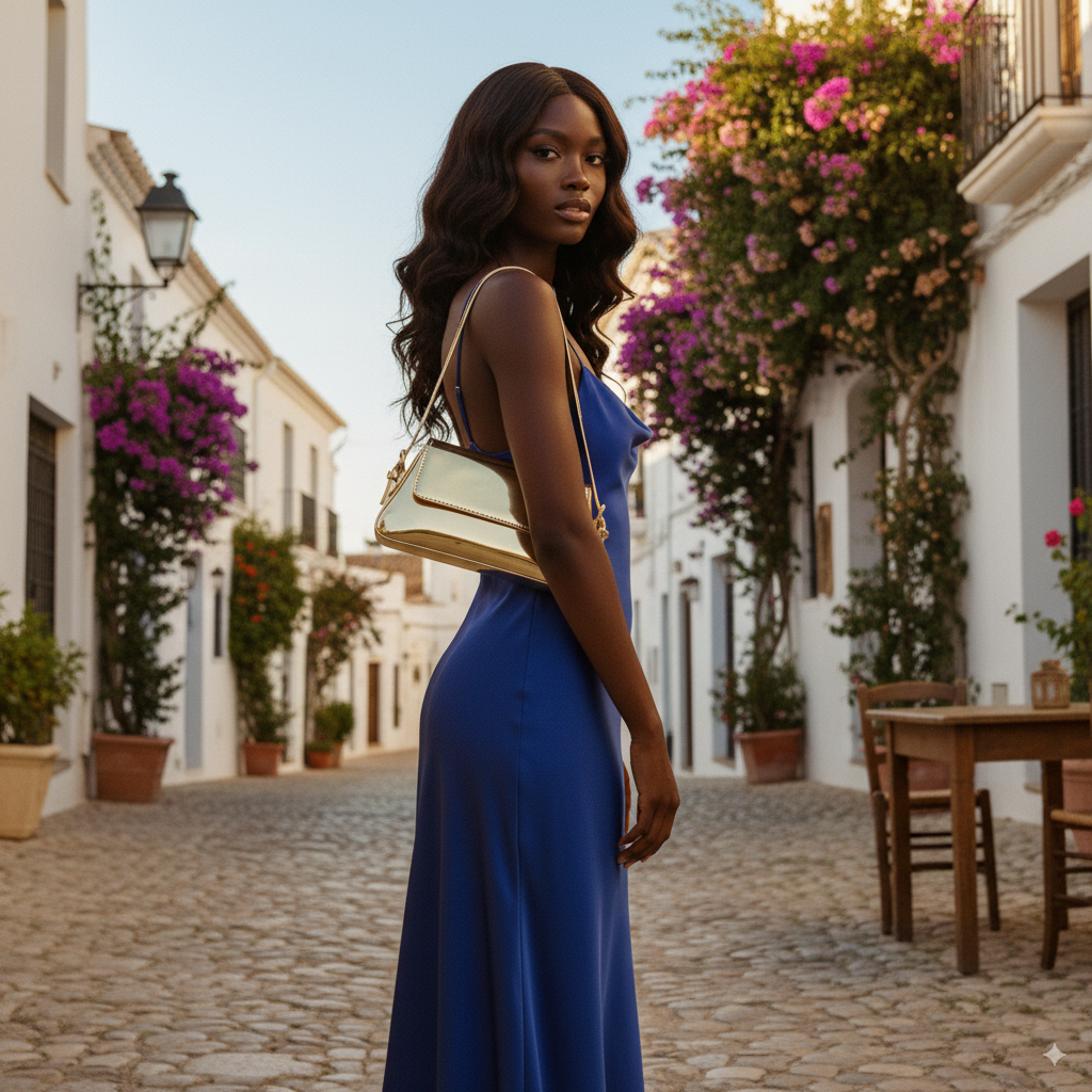 Louane | Gold shoulder bag