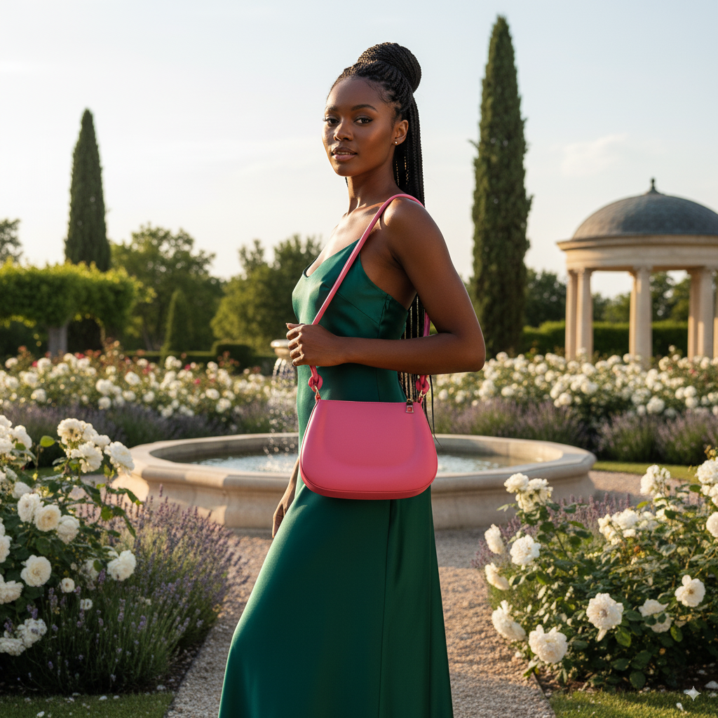Bérénice | Mini pink shoulder bag