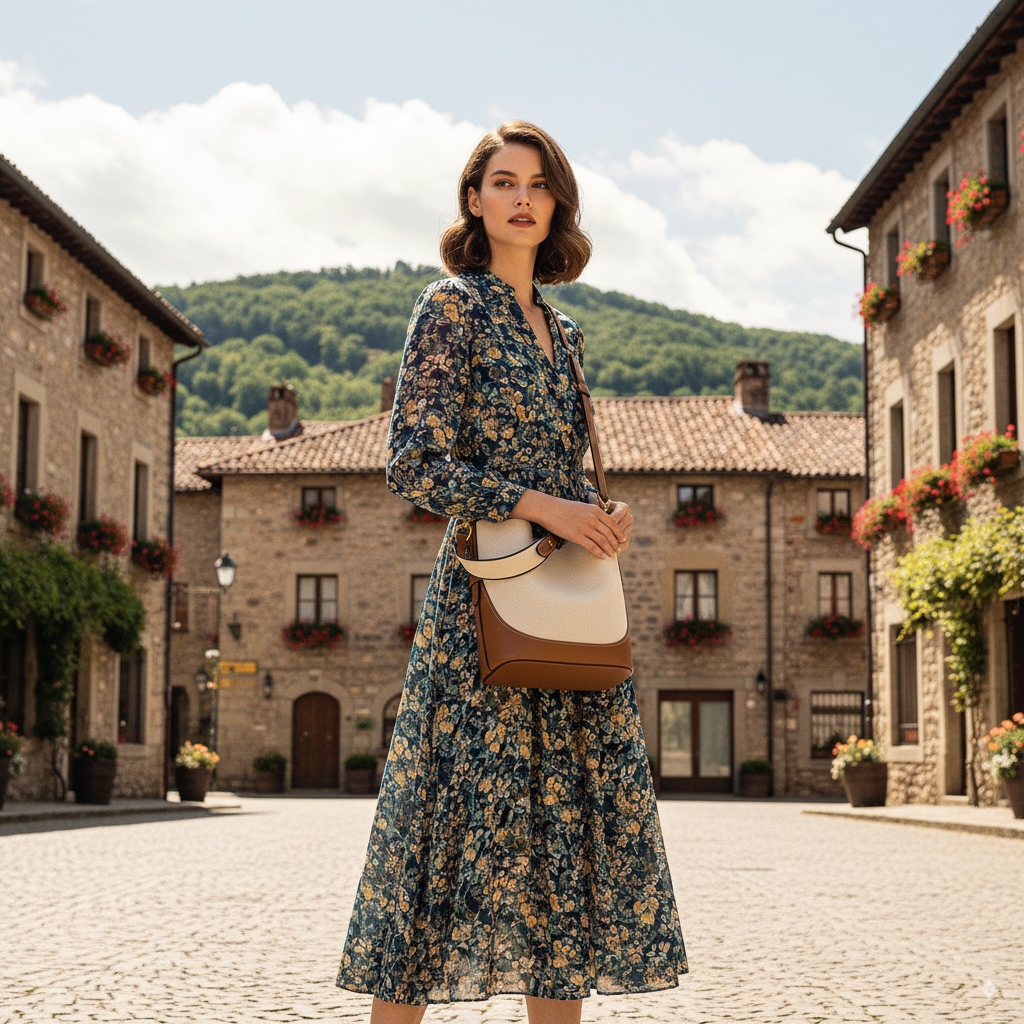 Dominique | Leather Bucket Crossbody Bag