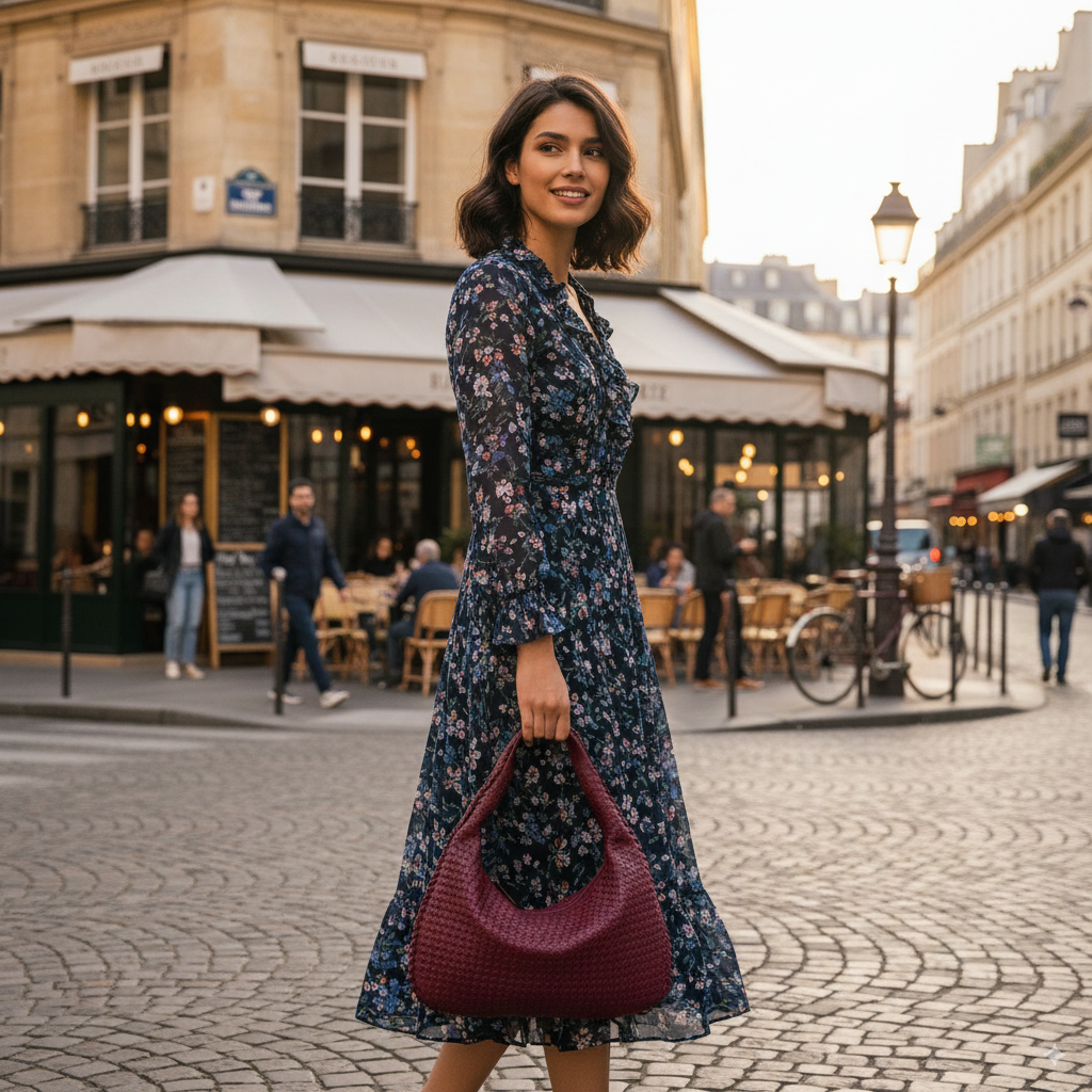 Clara | Woven Hobo Shoulder Bag