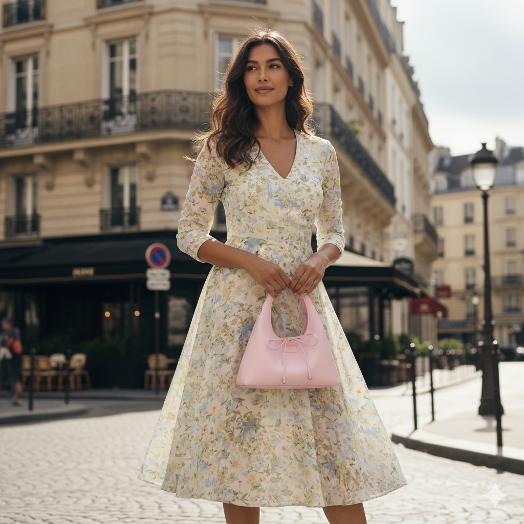 Lola | Pink Crossbody Bow Mini Bag