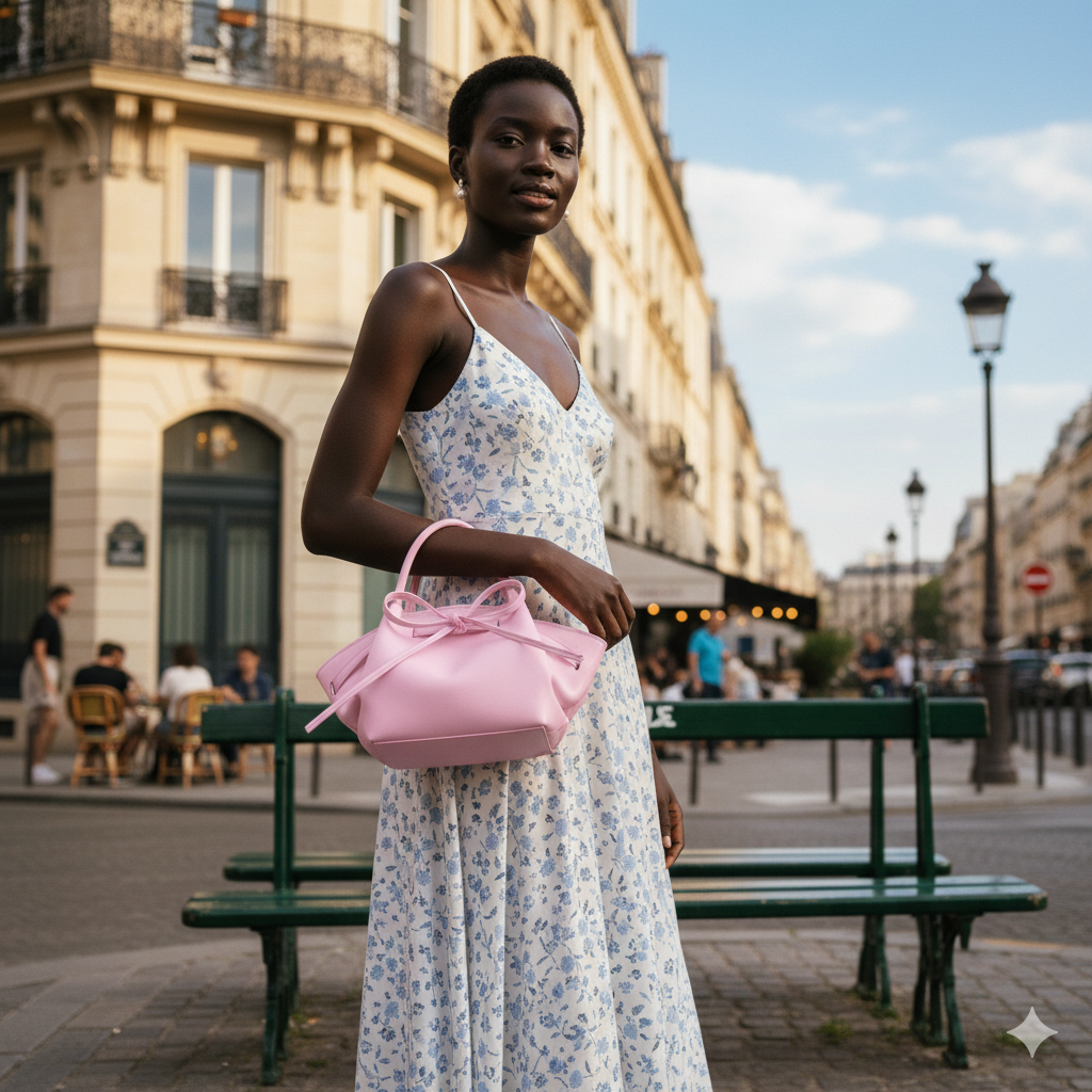 Manon | Pink Girly Bow Crossbody Bag