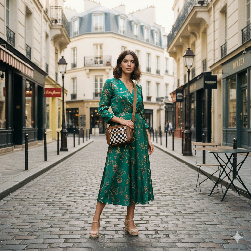 Monique | Checkered Crossbody Bag