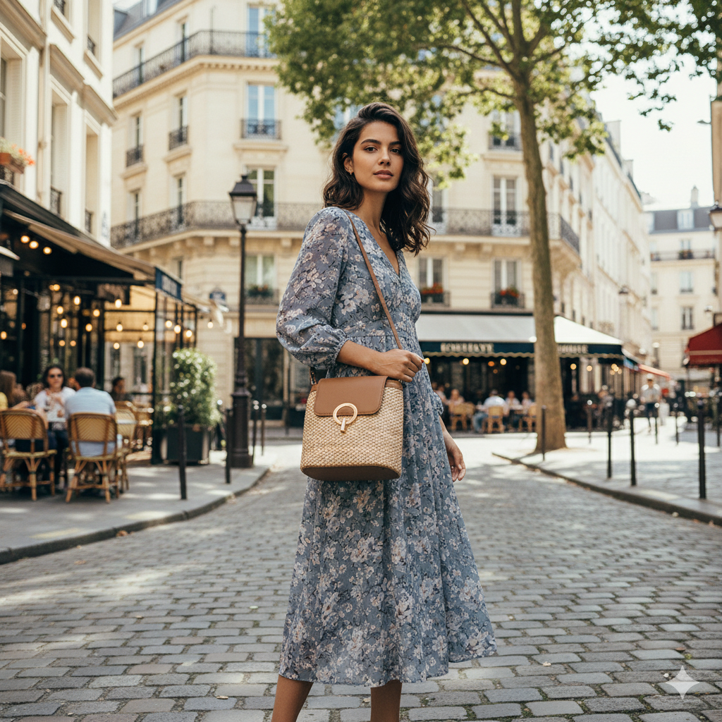 Sarah | Wicker Bucket Bag