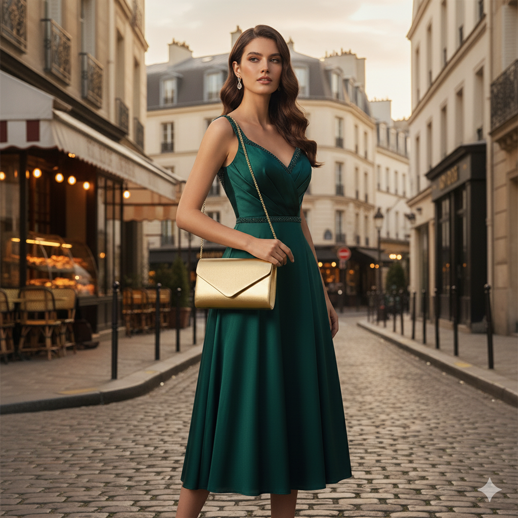 Marthe | Gold crossbody bag