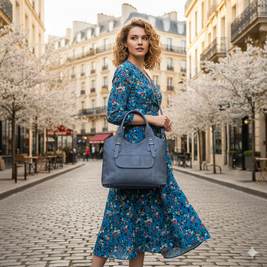 Solène | Blue Vintage crossbody bag
