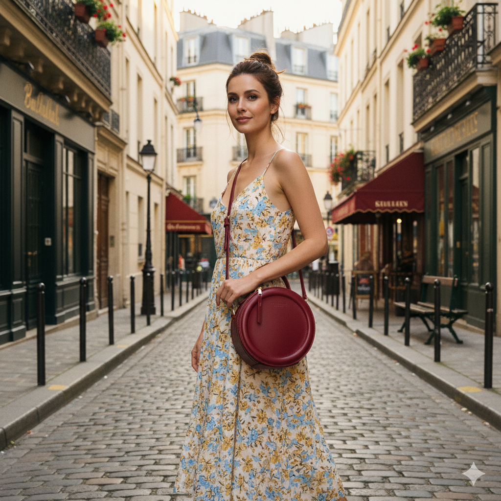 Camille | Mini leather crossbody bag