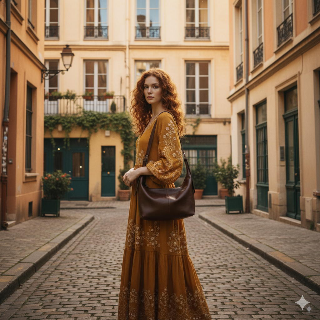 Laurine | Brown Crossbody Bag