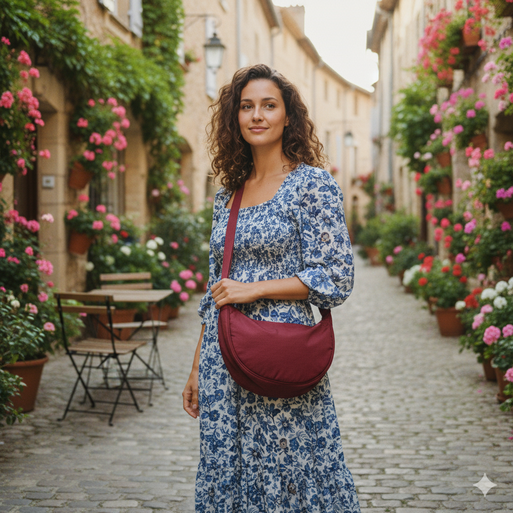 Yvette | Burgundy Crossbody Bag