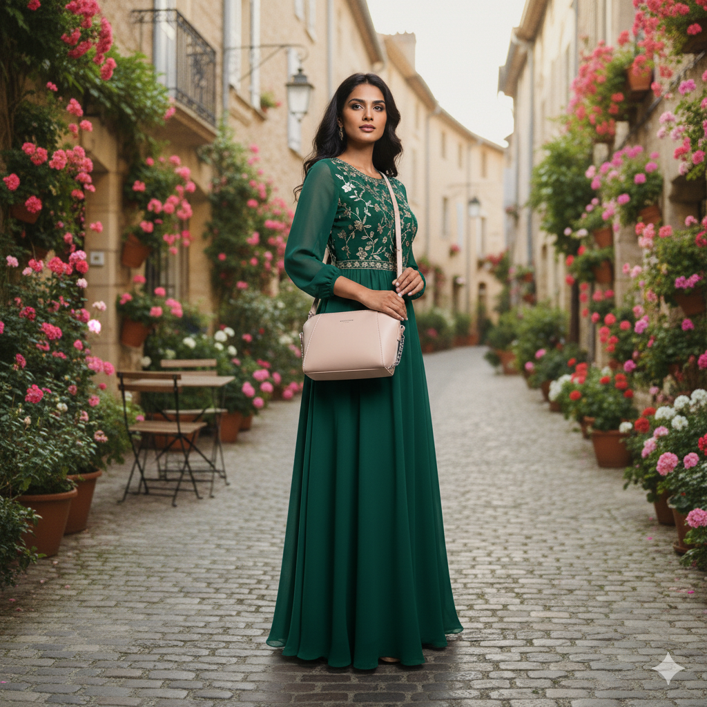 Nora | Pink Leather Crossbody Bag