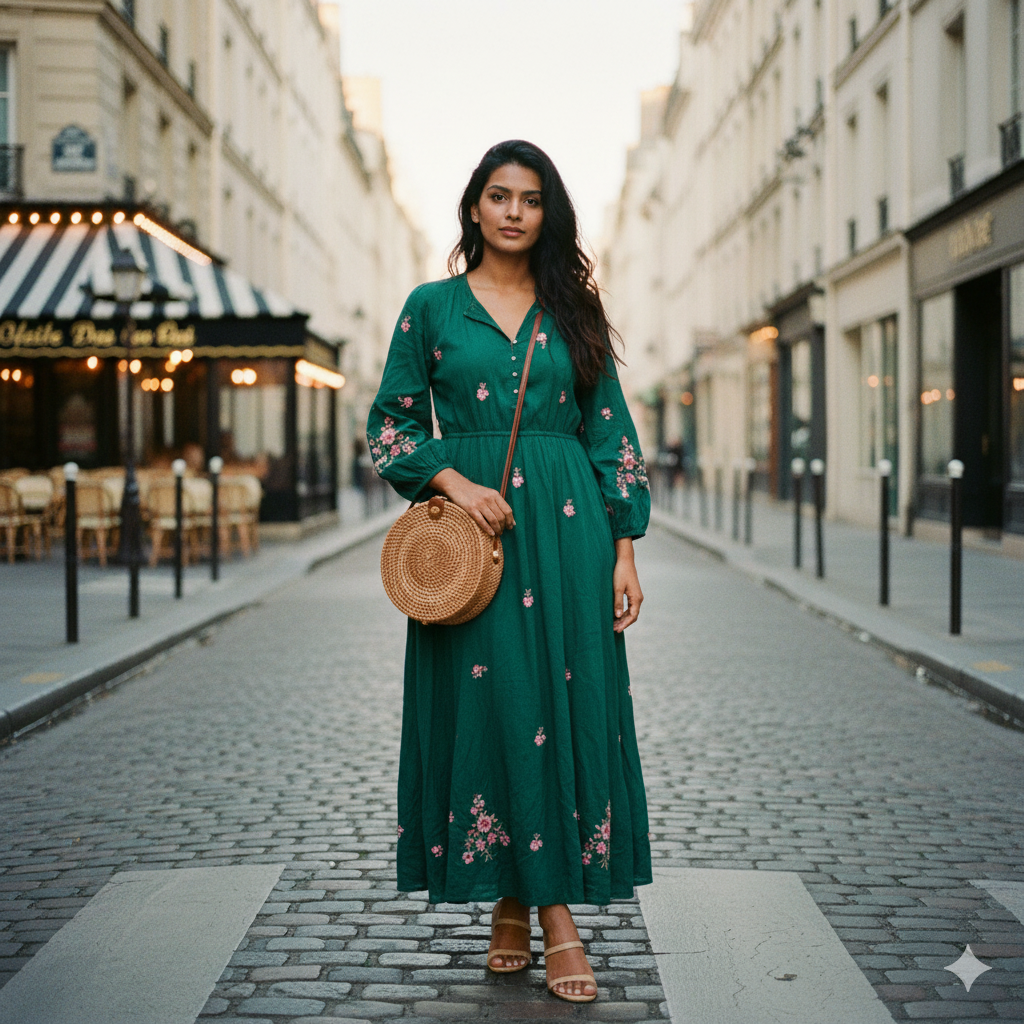 Floriane | Vintage Straw Crossbody Bag