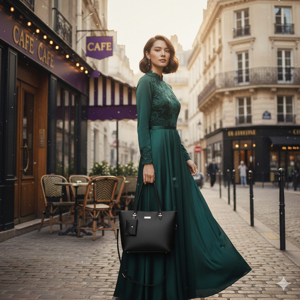 Laury | Set of leather shoulder bags