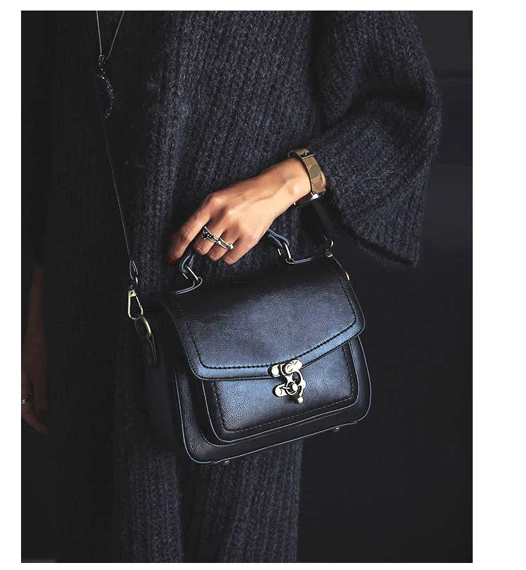 Vintage Brown Crossbody Bag