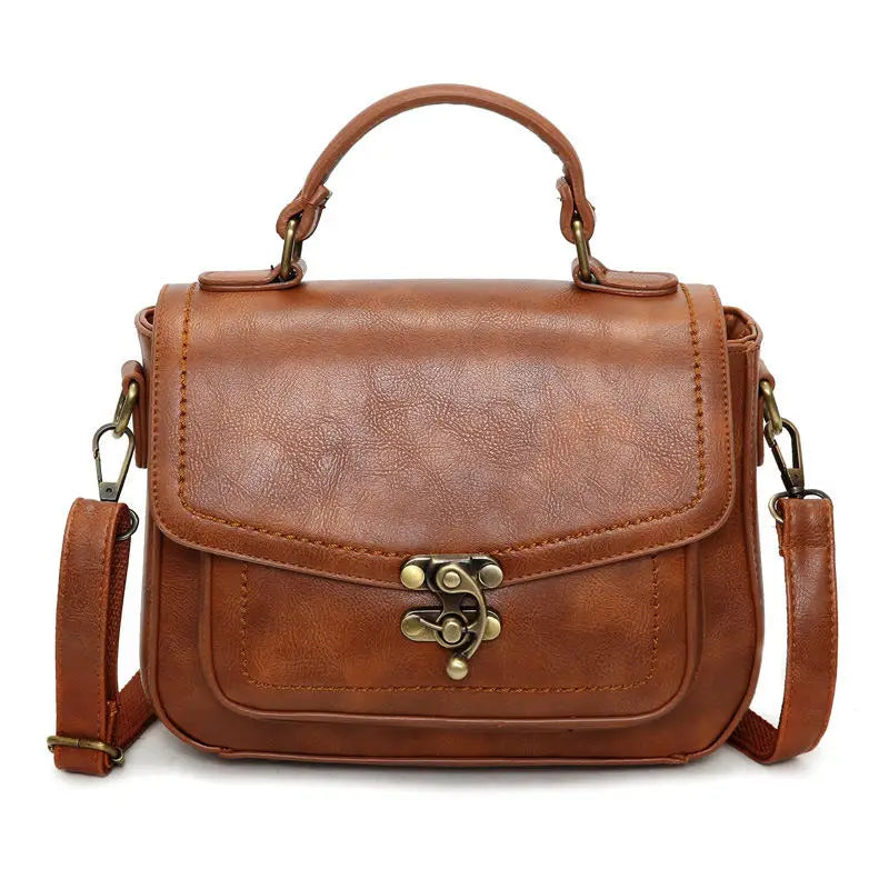 Vintage Brown Crossbody Bag