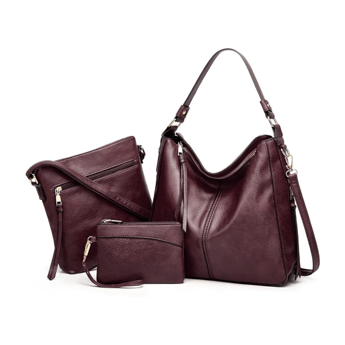 Najat | Brown Leather Crossbody Bag