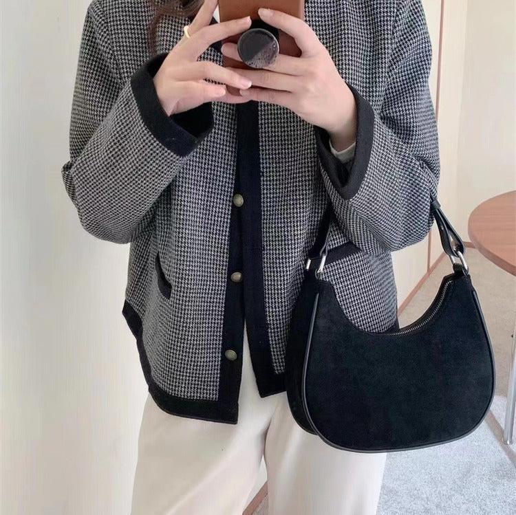 Mini Suede Shoulder Bag