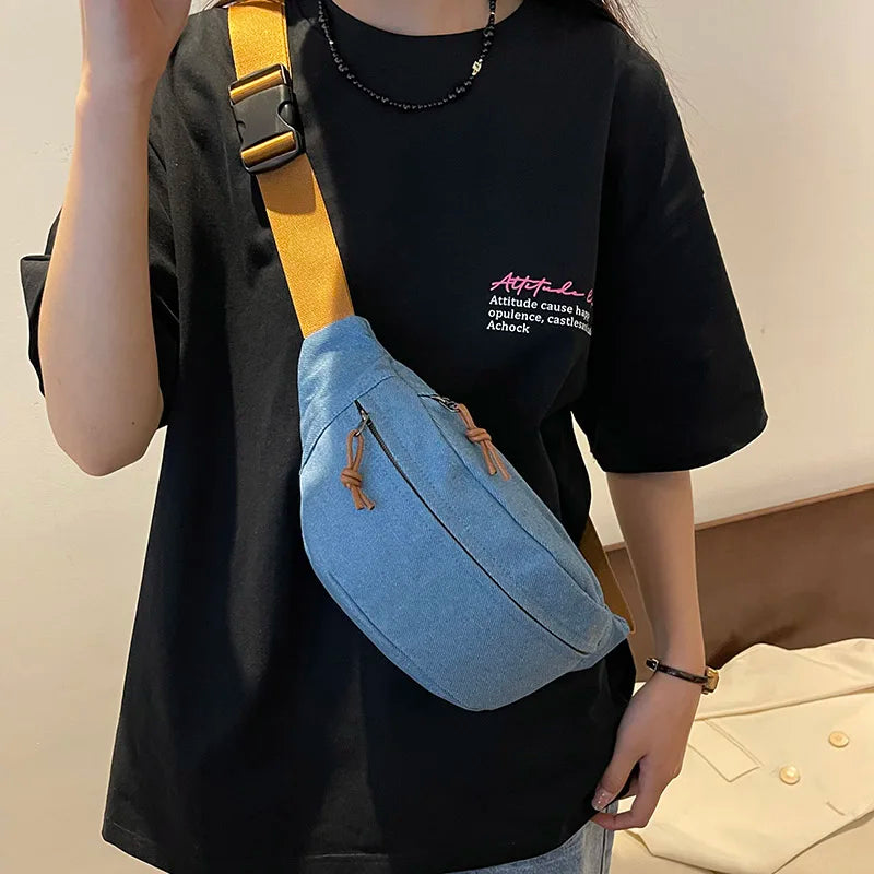 Denim Crossbody Bag