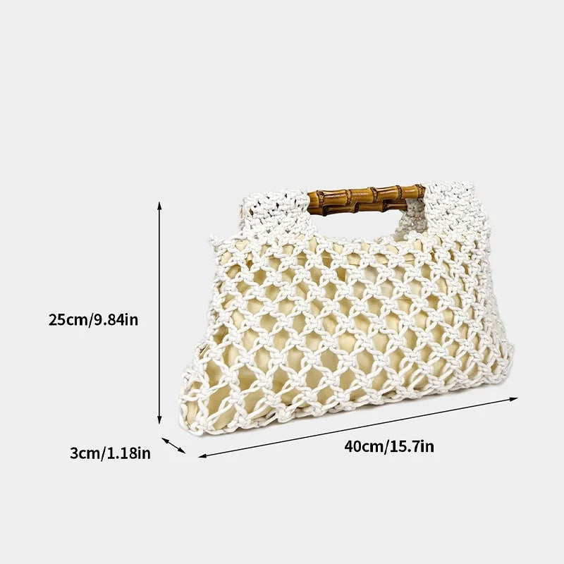 Milena | Bamboo Handle Small Bag