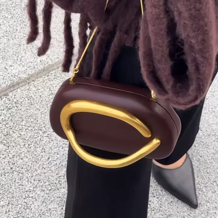 Inès | Clutch Evening Crossbody Handle Bag