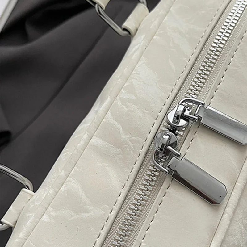 Fabienne | Pink Leather Korean Shoulder Bag