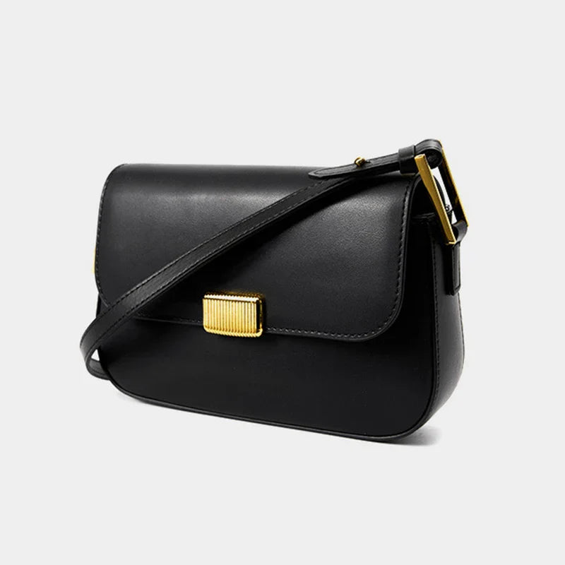 Thalia | Brown Leather Crossbody Bag