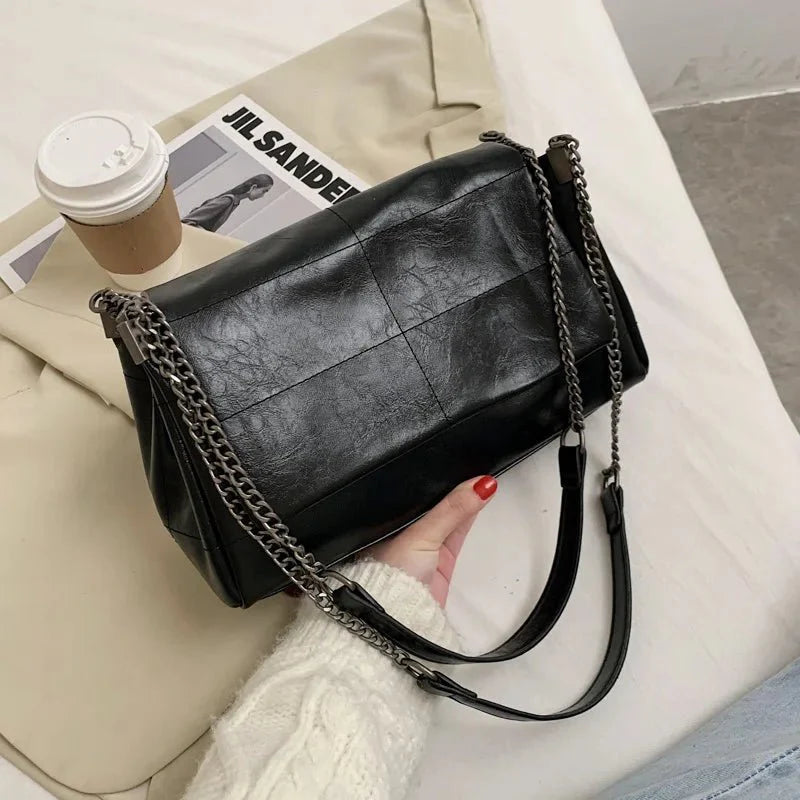 Leather crossbody bag