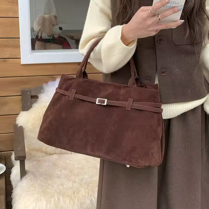 Margaux | Suede Vintage Large Bag