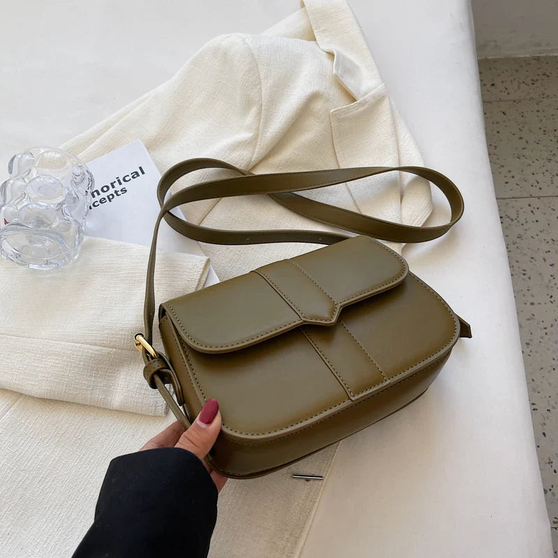 Khaki Crossbody Shoulder Bag