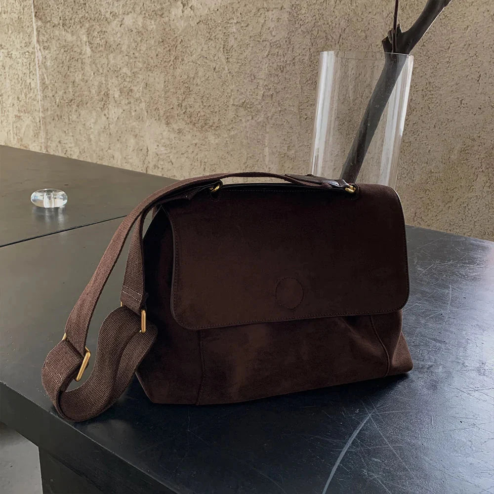 Suede Crossbody Bag