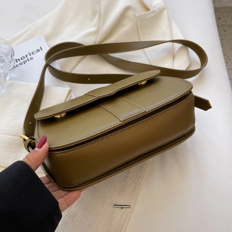 Khaki Crossbody Shoulder Bag