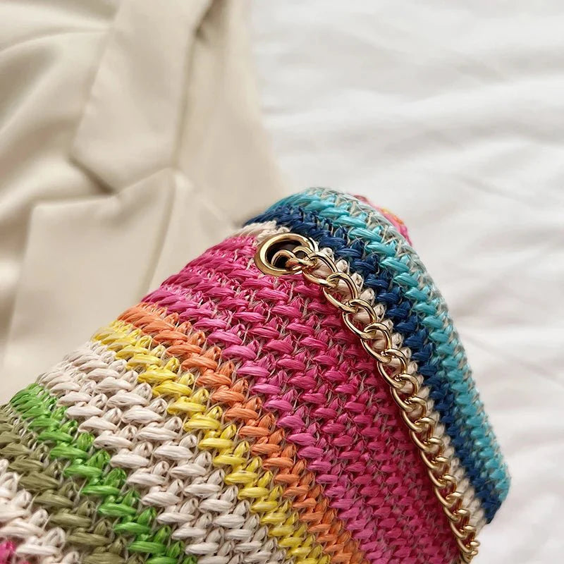 Straw Crossbody Bag