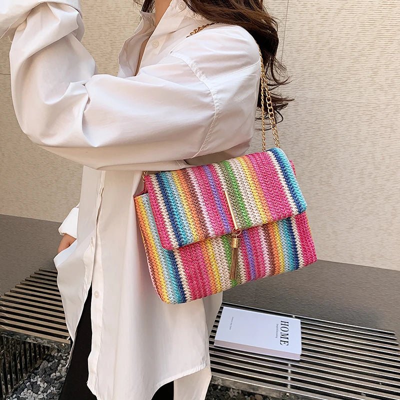 Straw Crossbody Bag