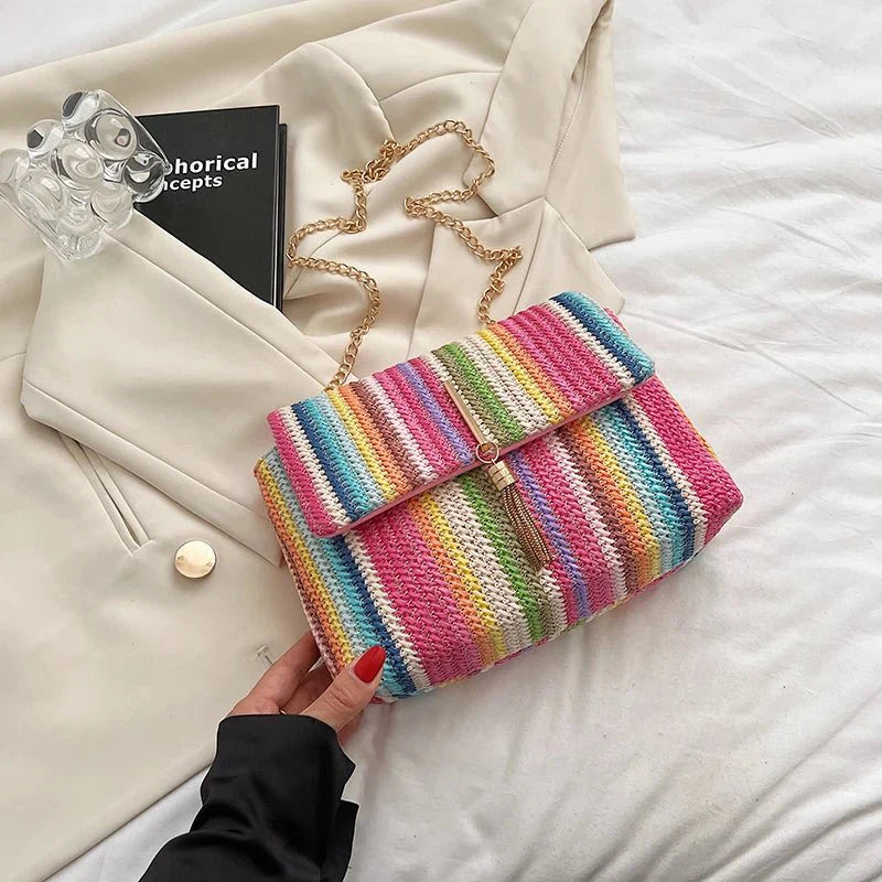 Straw Crossbody Bag