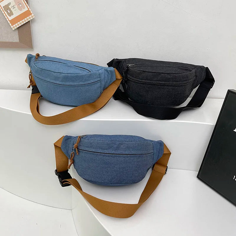 Denim Crossbody Bag
